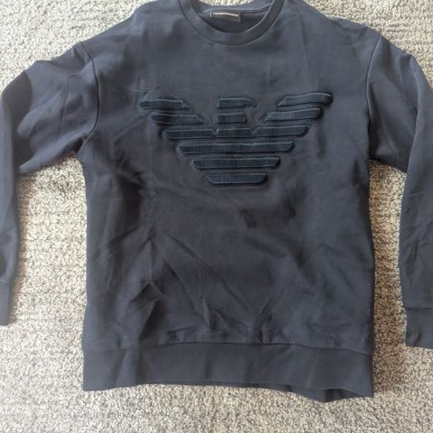 EMPORIO ARMANI HERRE NAVY LOGO TEKST SWEATSHIRT str S