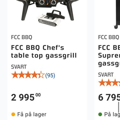 Veldig ny FCC gassgrill