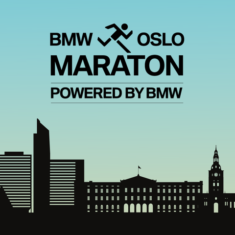 Startnummer BMW Oslo Maraton (42,2 km)