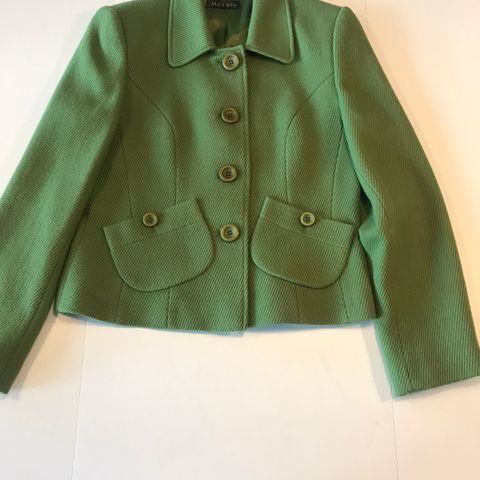 Alex & co. grønn blazer jakke i ull str. 36 pent brukt