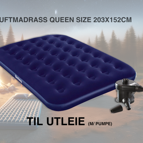 LUFTMADRASS M/ PUMPE TIL UTLEIE