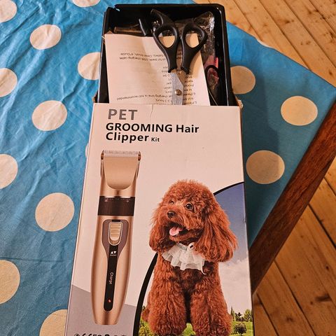 Pet grooming hair clipper kit aldri brukt