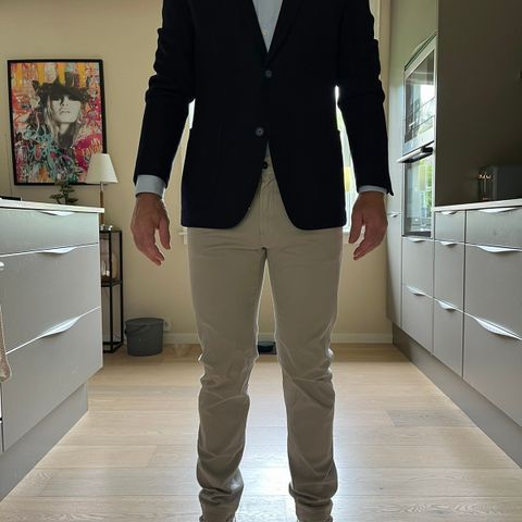 Giovani blazer + lys blå skjorte