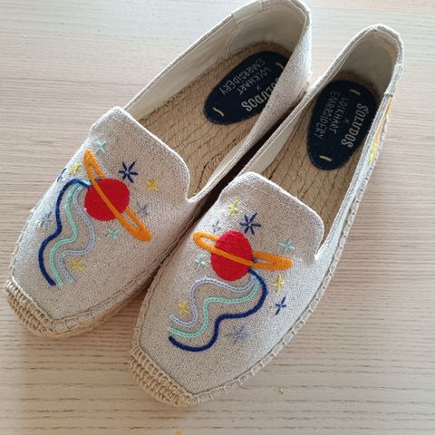 Nye Soludos Espadrilles Sko 39 med broderier