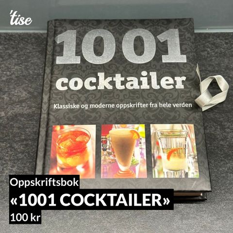 «1001 cocktailer» selges (oppskriftsbok)