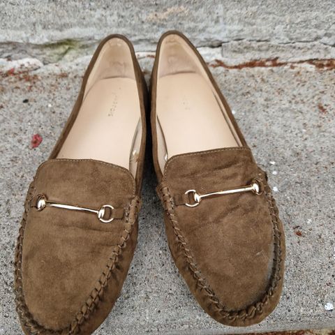 Pent brukte loafers str 40