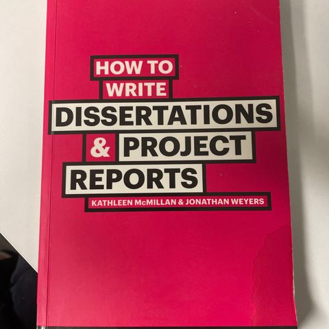 How to write dissertations