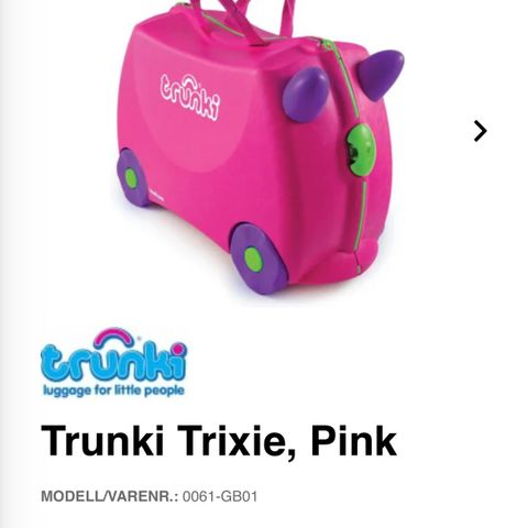 Ubrukt trunki koffert