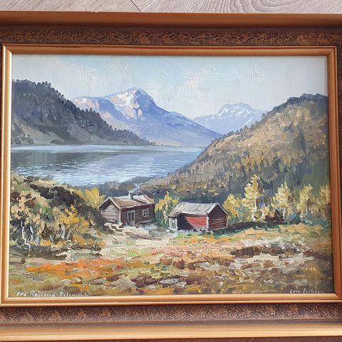 Leiv Eriksen maleri mrk "Fra Rauland Telemark"