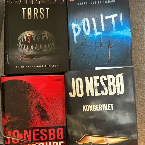 JO NESBØ 13 KRIMINALBØKER, INNBUNDET, ALLE SALGSSUKSESSER