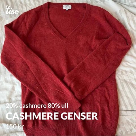 Cashmere genser