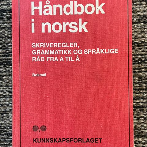 Håndbok i norsk. Kunnskapsforlaget