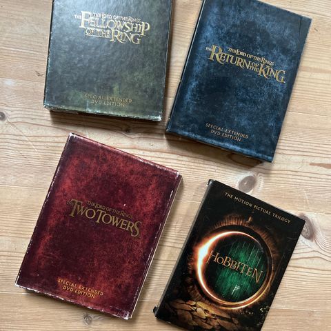Lord of the Rings og Hobbiten DVD samling