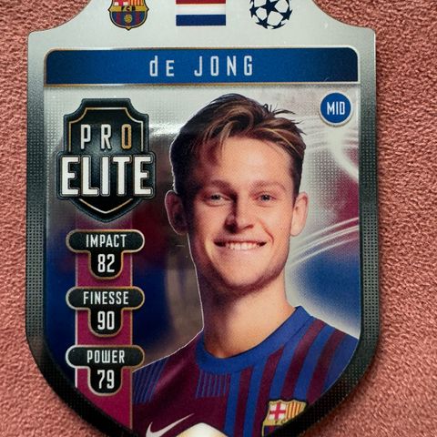 Fotballkort De Jong Pro Elite