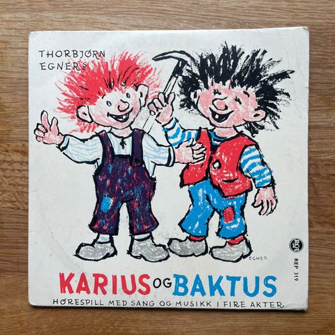 Karius og Baktus vinyl singel barn