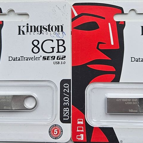 Kingston minnepenn - 2 stk. - 100,-