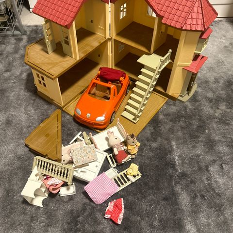 Sylvanian hus og bil