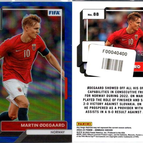 Martin Ødegård - Panini Donruss - Blue - 02/99