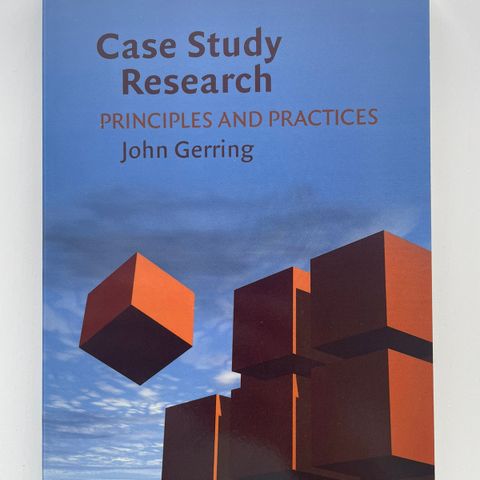 Case Study Research: Principles and Practices. John Gerring.