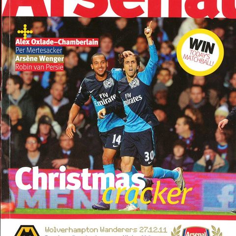 Program Arsenal - Wolverhampton Wanderers (27.12.2011)