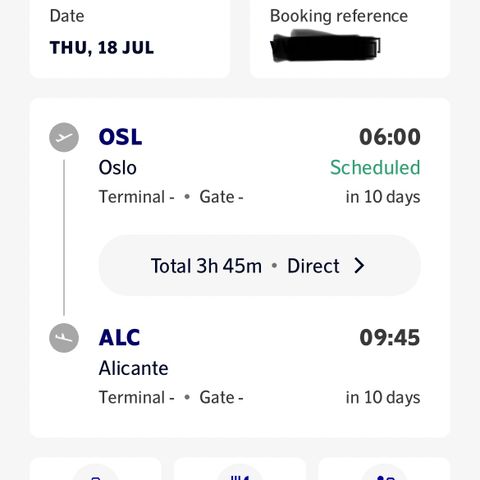 Flybilletter til Alicante selges billig 18/07