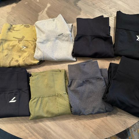 Pakke med 8 tights fra Aimn, Gymshark++