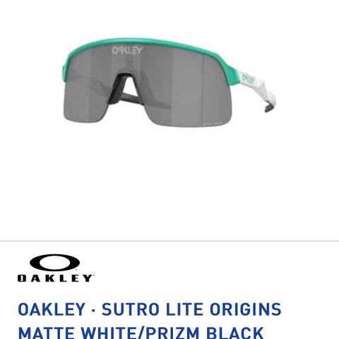 OAKLEY · Sutro lite Origins matte white/prizm black solbriller