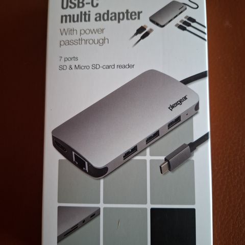 USB-C Multi adapter, dockingstasjon