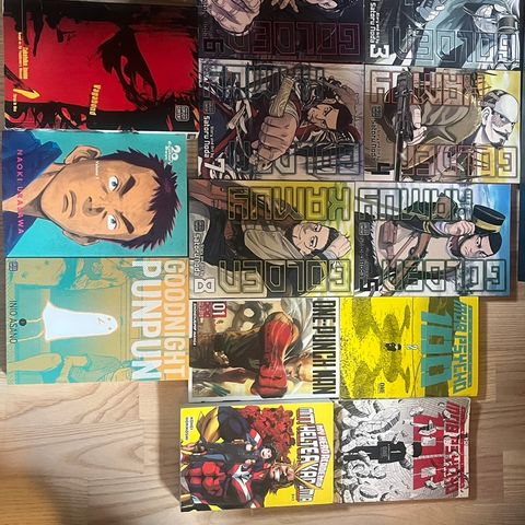 Manga av 6700kr+ verdi selges - One Piece, Mob Psycho 100, Golden Kamuy (+mer)