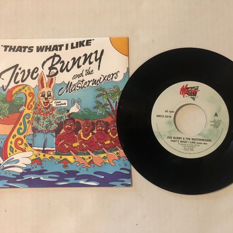 JIVE BUNNY AND THE MASTERMIXERS / THATS WHAT I LIKE - 7" VINYL SINGLE