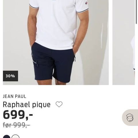 Jean Paul pique skjorte. Nypris 999