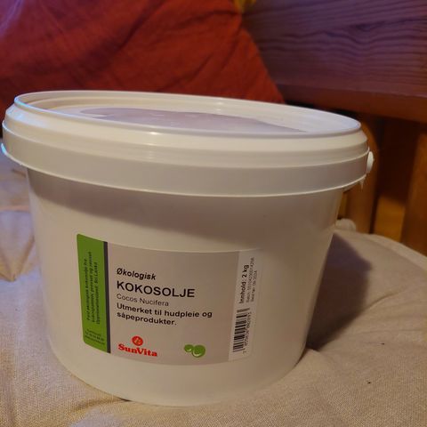 Økologisk kokosolje - UÅPNET 2 kg