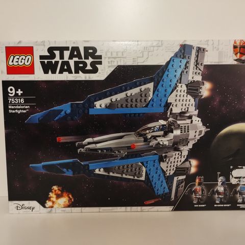 100 % Ny uåpnet Lego Star Wars 75316 Mandalorian Starfighter