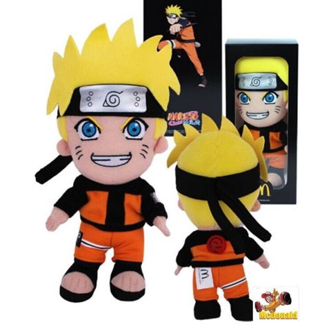 Naruto Uzumaki McDonald's Limited Naruto Shippuden 10" Plysj Kakashi dukke 2013