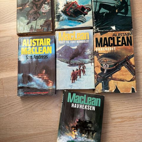 37 Alistair Maclean bøker selges