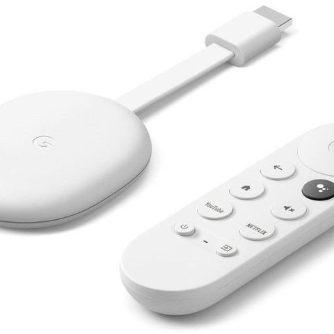Google Chromecast 4K med Google TV og fjernkontroll (ny og ubrukt)