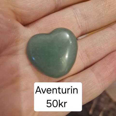 Lite hjerte i grønn Aventurin
