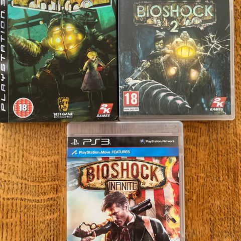 Ps3 spill BIOSHOCK 1 / 2 / INFINITE Move