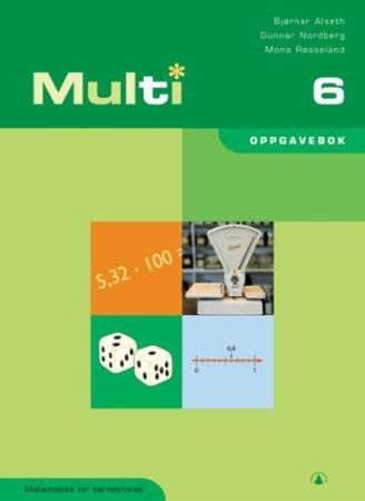 Multi 6 oppgavebok, matematikk for barnetrinnet.
