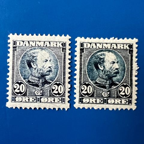 Danmark 1904 AFA 48 og 48a postfrisk