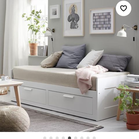 Bremnes seng m/2 skuffer. Ikea