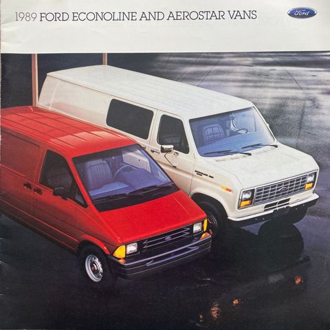 1989 Ford Econoline and Aerostar Vans