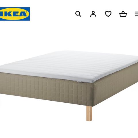 IKEA skårer rammemadrass 1.40 bred