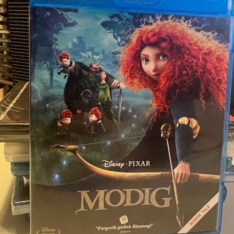 Brave - Modig. Blu-ray. Norsk + engelsk tale. Utgått