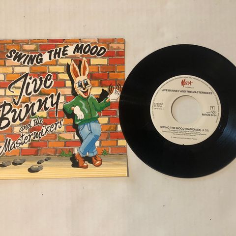 JIVE BUNNY AND THE MASTERMIXERS / SWING THE MOOD - 7" VINYL SINGLE