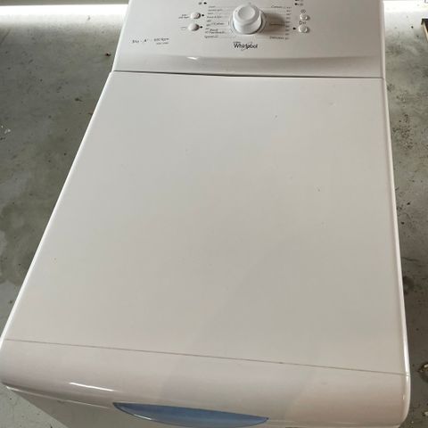 Vaskemaskin, toppmatet smal modell