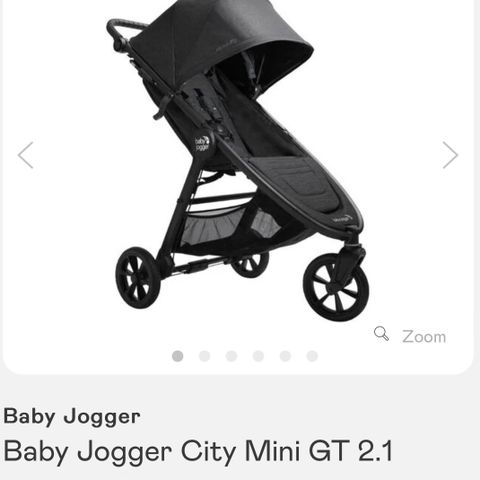 *Reservert* Baby jogger city mini gt 2.1 opulent black