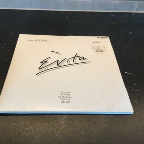 Evita LP plate, dobbeltalbum