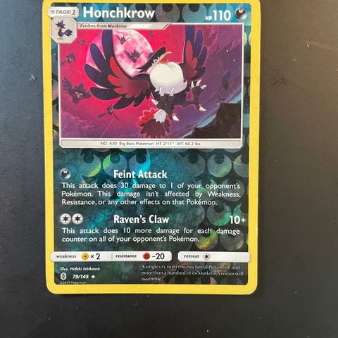 Pokemon kort Honchkrow 79/145