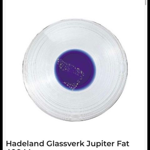Hadeland Jupiter glassfat